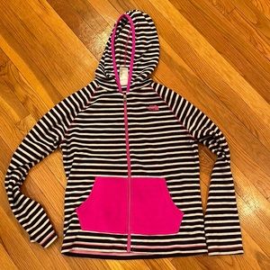 North Face girls zip up fleece size 14/16